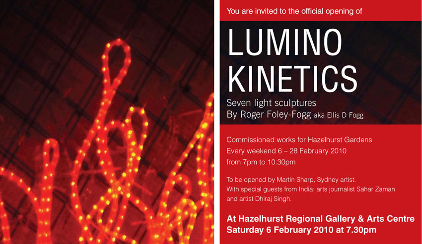 Lumino Kinetics Flyer, Roger Foley